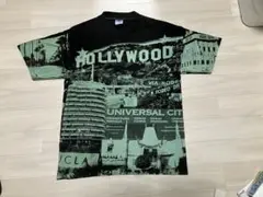 Wayne Samuel 1996 ハリウッド Tシャツ　総柄 Mサイズ　古着