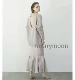 【新品タグ付】 rosarymoon ミックスモヘアバックオープンプルオーバー