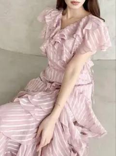 dazzlin バリエフルイドワンピース