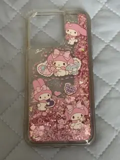 iPhone15pro マイメロディ　グリッター　スマホケース　流砂