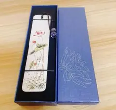 ハンドメイド 木製 花 ブックマーク しおり ギフトボックスセット