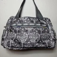 レスポートサック　森の妖精シリーズ　LeSportsac ボストンバッグ グレー