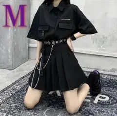 【新品未使用】天使と悪魔上下セット M チェーンベルト付