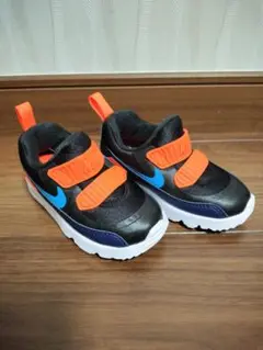【新品未使用】Nike エアマックス ブラック/オレンジ/ブルー　13cm