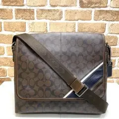 美品!COACH シグネチャー PVC ショルダーバック 4921