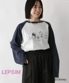 新品♡LEPSIM MICKEY/ラグランロンT