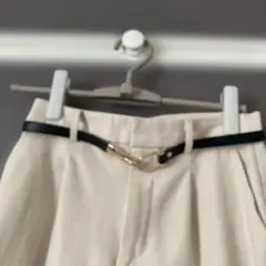 ブラック細身ベルト
