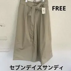 セブンデイズサンディ　ワイドガウチョパンツ FREEサイズ　タグ付き