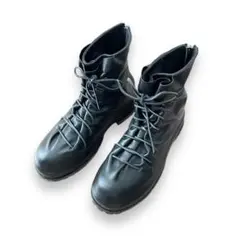 424 Men's Black Leather Ankle Boots