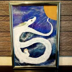No.203 原画 絵画 龍神様 開運絵画 龍神絵画