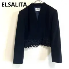 【ELSALITA】ノーカラージャケット　礼服　喪服　レース　11