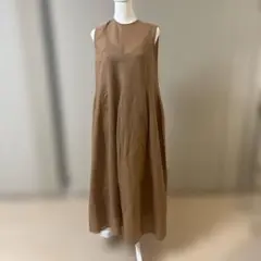 ブラウン ノースリーブ ロングワンピース❣️IENAで購入❣️