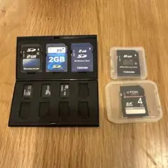 SDカードセット(SDカード5枚、microSD3枚、収納ケース3個)