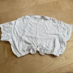 ホワイトリボン付きTシャツ 120