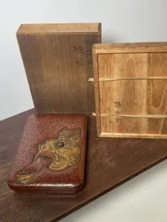 【鎌倉彫】博古堂 長方盆 後藤俊太郎 未使用品 Japanese Tray 鎌倉彫】博古堂 長方盆 後藤俊太郎 未使用品 (traditional