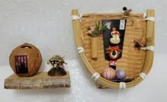 工芸品 木製 ミニチュアセット 昭和20年~