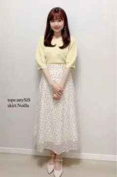 anySiS 【洗える】コクーンスリーブ ニット