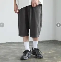 CTHY ルーズシルエットドレープサルエルワイドショーツ 裏毛スウェット S