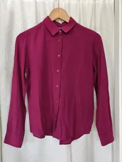 UNIQLO マゼンタ 長袖シャツ S