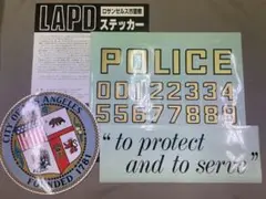 LAPD ロサンゼルス市警察 レプリカステッカー