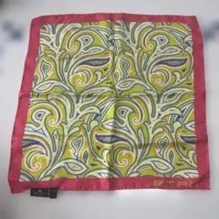 ETRO ペイズリー柄 シルクスカーフ　専用紙袋付 未使用　自宅保管品