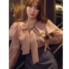 Herlipto❤Bow-Tie Organdy Blouse