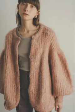 CLANE クラネ COLOR MOHAIR SHAGGY CARDIGAN