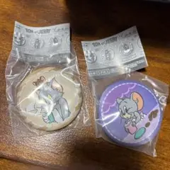 トムとジェリー ふぁぶりっく缶チャーム カプセルトイ ガチャガチャ 2個セット