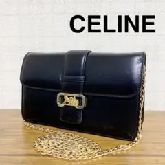 CELINE ショルダーバッグ 馬車金具 vintage old