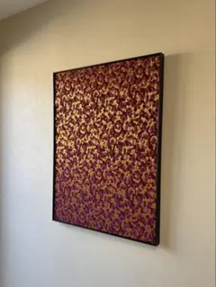 レオパード柄　ファブリックアート 大型 80×60 アート　ジャガード生地
