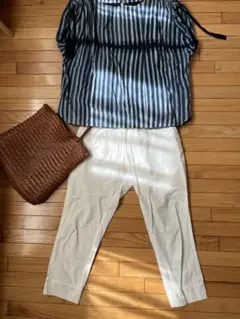 ARTS＆SCIENCE ホワイトコットンパンツ