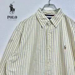 ◎RALPH LAUREN メンズ　長袖ボタンダウンシャツ　L D3X4