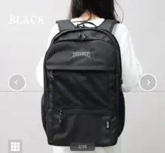 THRASHER Square Backpack ブラック