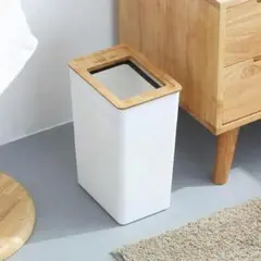 白い ごみはこ ゴミ箱 です