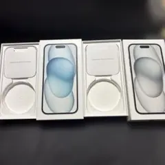 【空箱&説明書のみ】Apple iPhone 15 ブルー ブラック