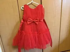 赤いチュールドレス 100cm