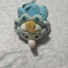 ダンボ 水色　パステルカラー　寝そべりぬいぐるみ