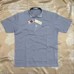 【新品】Golden Bear 青 ポロシャツ Ｌ　タグ付き