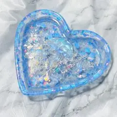 海月のきらめきハート型レジントレイ