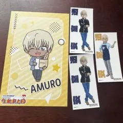 AMURO 名探偵コナン ららぽーと　スタンプラリー　ポストカード　ステッカー
