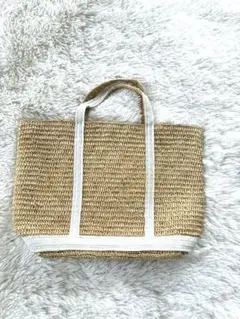 ★新品★ヴァネッサブリューノ　かごバッグ　ラフィア　大きいサイズ　マルチカラー ☆新品☆ヴァネッサブリューノ かごバッグ ラフィア 大きい