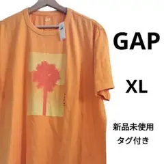 【GAP】XL Tシャツ　半袖　 オレンジ　新品未使用　パームツリー