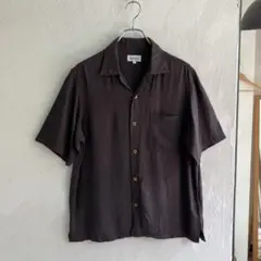 美品 Surf Line JAMS レーヨン アロハシャツ ブラウン