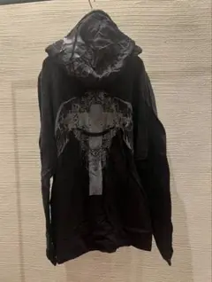 00s archive japanese label cross hoodie