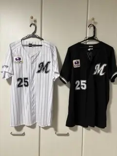 千葉ロッテ ユニフォーム 2枚セット (千葉ロッテマリーンズ 岡大海 サイズL）