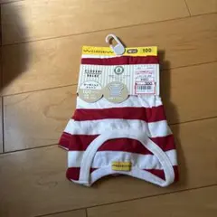 赤　白ストライプTシャツ