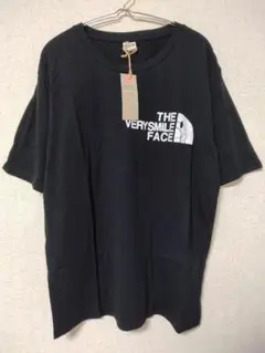 ノーブランド　VERY SMILE FACE XL Tシャツ ブラック　スマイル
