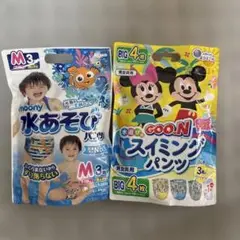 moony 水遊び用おむつMサイズ3枚 & GOO.NBIGサイズ3枚(計6枚)