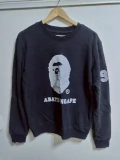 A BATHING APE ブラック スウェット L