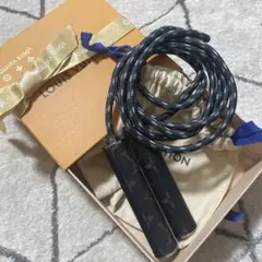 超美品 Louis Vuitton 縄跳び 黒 レザー 超美品 Louis Vuitton 縄跳び 黒 レザー - メルカリ